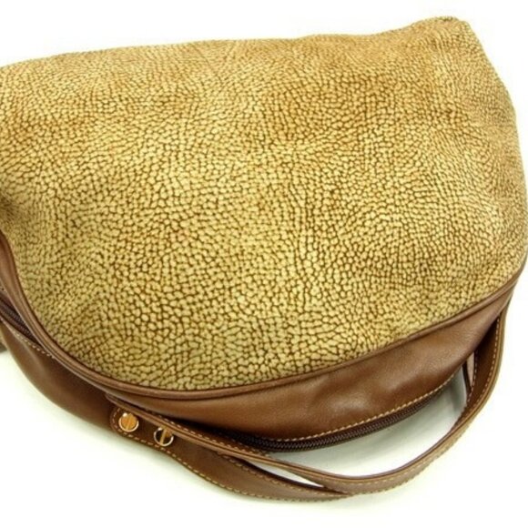 BORBONESE Handbag Beige x light brown Women Authentic secondhand - Picture 3 of 6